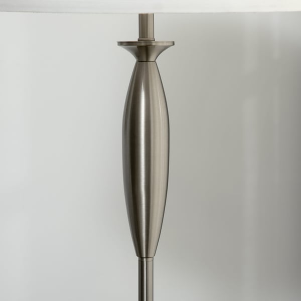 Lamppaket, 3-delars golvlampa och 2 bordslampor, 38x162 cm, silver och vit
