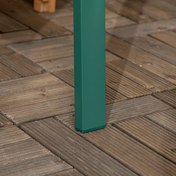 Trädgårdsbänk, 127x63x83 cm, Grön