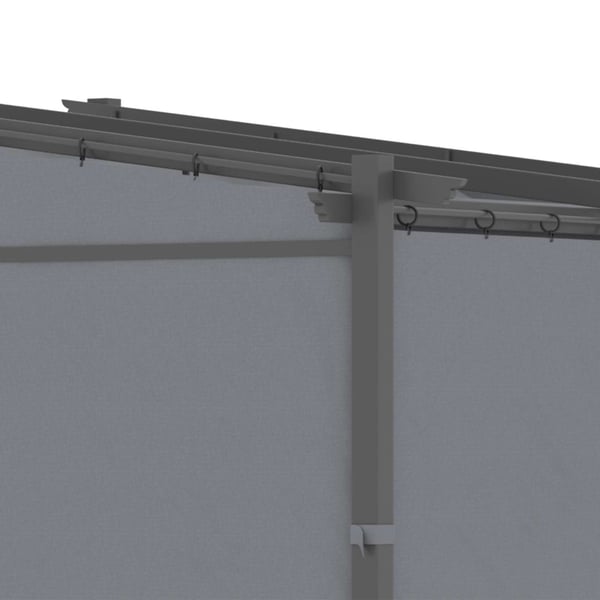 Pergola, 297x295x230 cm, Tummanharmaa
