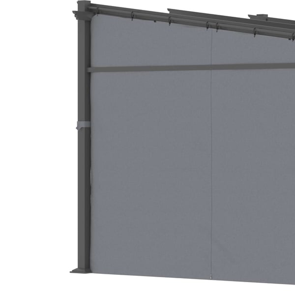 Pergola, 297x295x230 cm, Tummanharmaa
