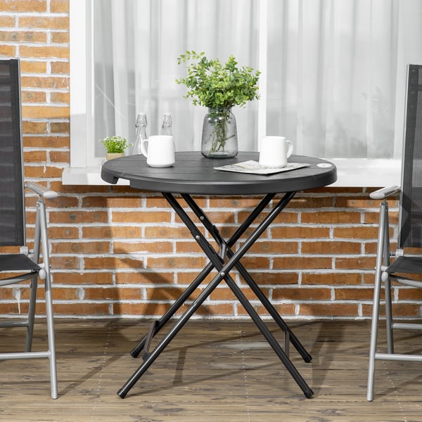 Havebord, 80x73 cm, Mørkegrå