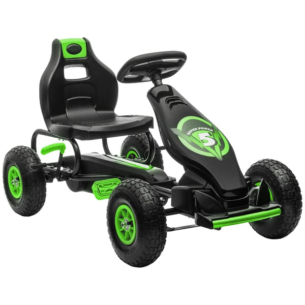 Go-Kart, 121x58x61 cm, Grön-Svart