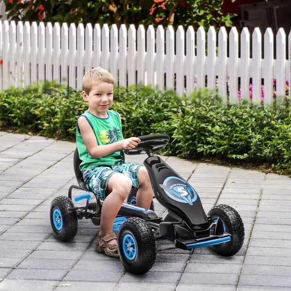 Go-Kart, 121x58x61 cm, Blå Sort