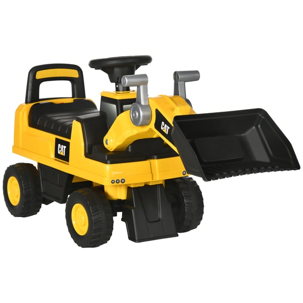 Ride-on gravko, 85x27,5x47,5 cm, gul sort