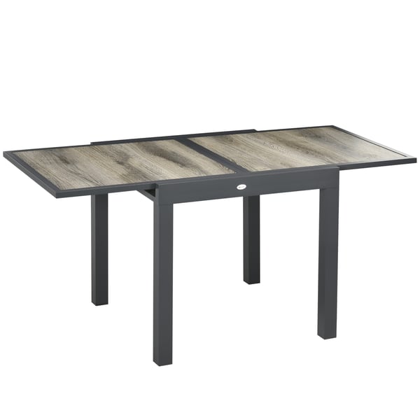 Havebord, 160x80x75 cm, Beige-Grå