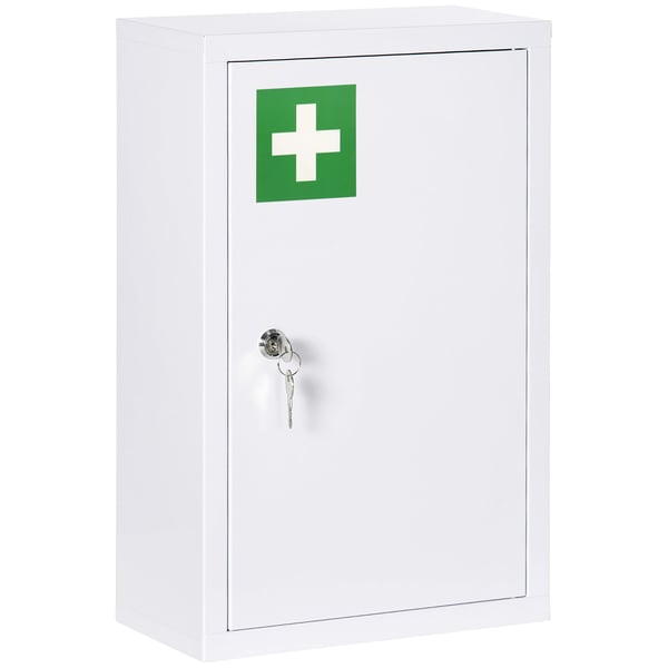 Medicinskab, 30x14x46 cm, Hvid