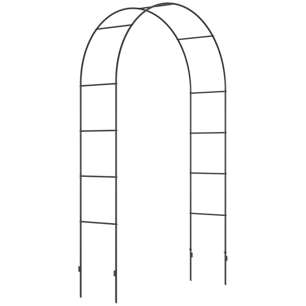 Havebue, 140x40x240 cm, Sort, Metal Havebue, 140x40x240 cm, Sort, Metal