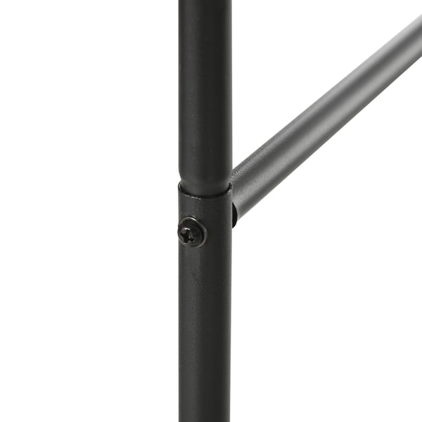 Havebue, 140x40x240 cm, Sort, Metal
