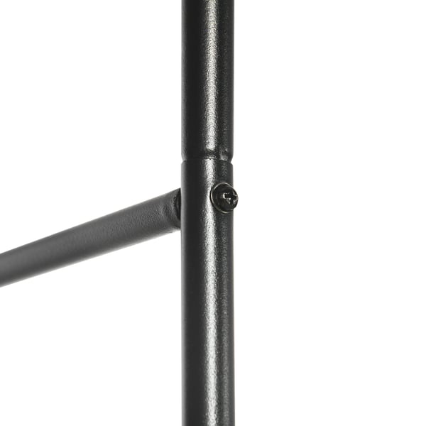 Havebue, 140x40x240 cm, Sort, Metal