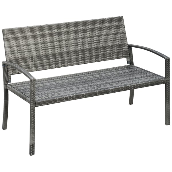 Havebænk, 122x60x87 cm, Grå Havebænk, 122x60x87 cm, Grå