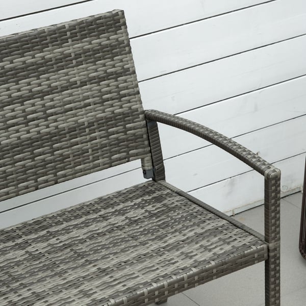 Trädgårdsbänk, 122x60x87 cm, Grå