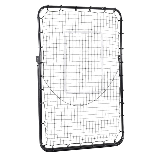 Fodboldrebounder, 123x73x178,5 cm, Sort