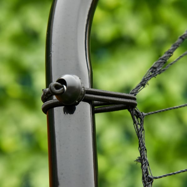 Fodboldrebounder, 123x73x178,5 cm, Sort