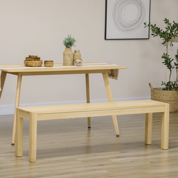Bænk, 150x33x45 cm, Natur