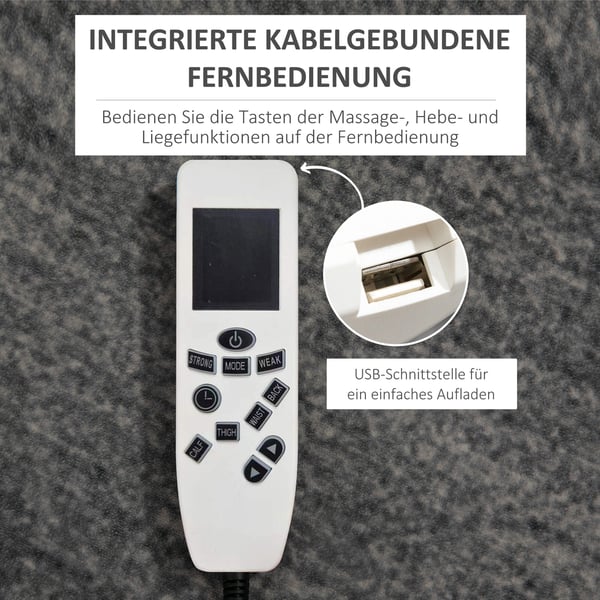 Massagestol med vippefunktion, 90x98x102 cm, Sort