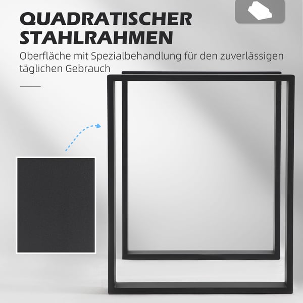 Bordben, 60 x 72 cm, Sort