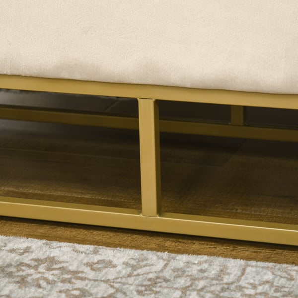 Säilytyspenkki, 110x44x49 cm, beige