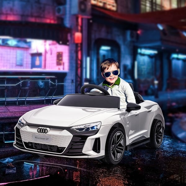 Elektrisk Barnbil, Audi RS e-tron GT, 103x58x41 cm, Vit