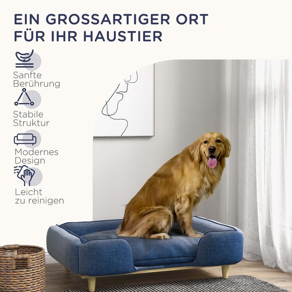 Hundeseng, 96x66x24 cm, Blå