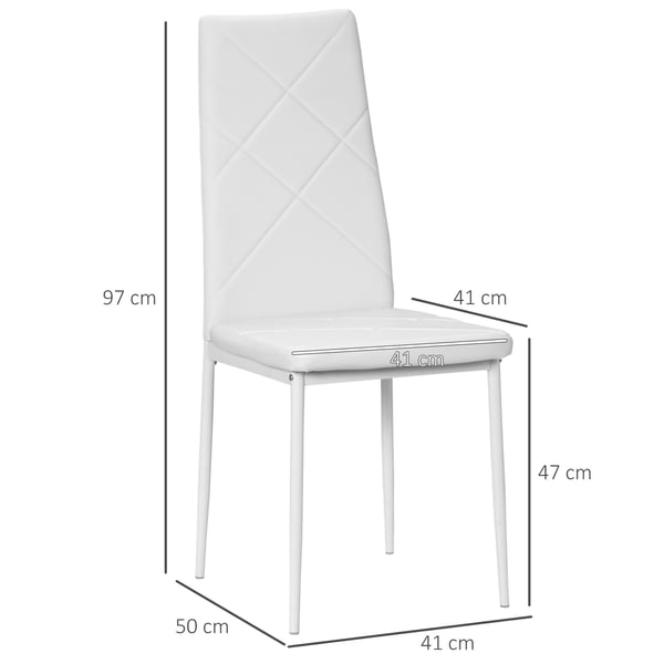 Matstol, 50x41x97 cm, Vit