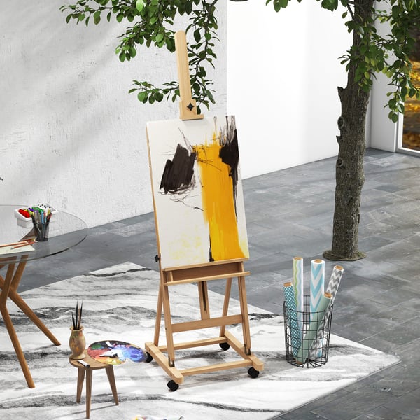 Staffeli, 50,5x53x178-238 cm, Naturtræ