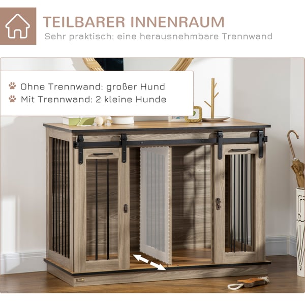 Hundebur, 120x60x88,5 cm, Eg