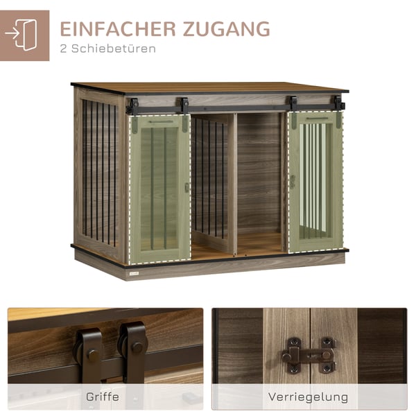 Hundebur, 120x60x88,5 cm, Eg