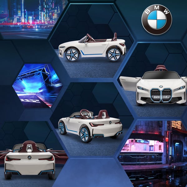 Elektrisk elbil, BMW, 115x67x45 cm, hvid