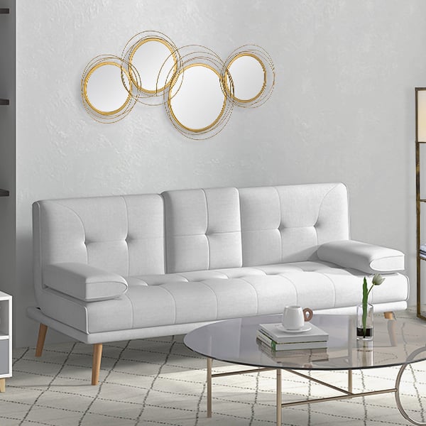 Vægspejl Sæt, 107x56x4 cm, Guld