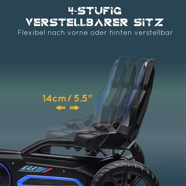 Gokart, 100x58x58,5 cm, Blå