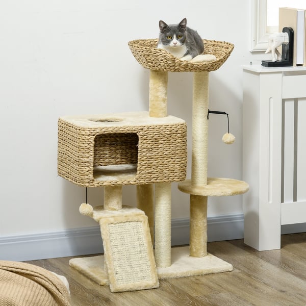 Kattträd, 60x40x98 cm, Beige