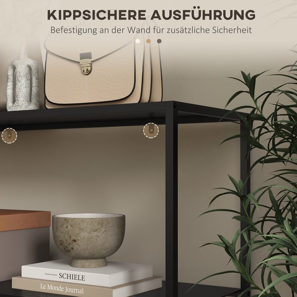 Konsolbord, 90x30x75 cm, Svart