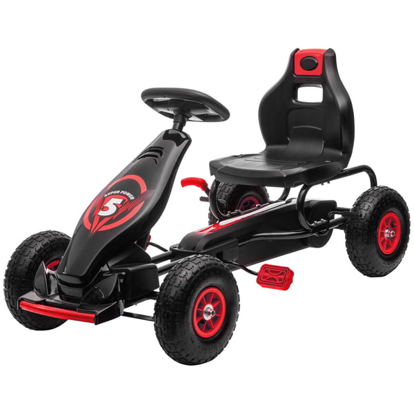 Gokart, 121x58x61 cm, Röd och Svart