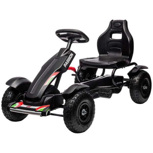 Trampbil Go-Kart, 121x58x61 cm, Svart