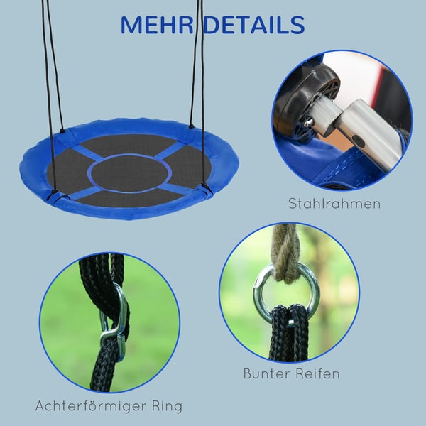 Nest Swing, 110 cm diameter, Blå