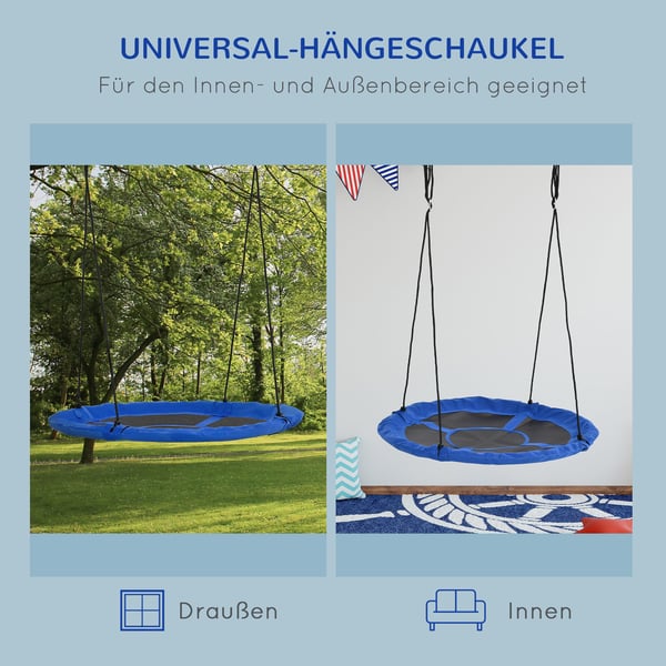 Nest Swing, 110 cm diameter, Blå