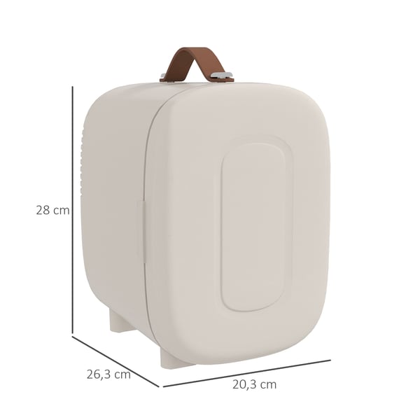 Mini-køleskab, 20,3x26,3x28 cm, Creme