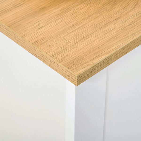 Kenkäkaappi, 72x26x80 cm, Valkoinen Ruskea