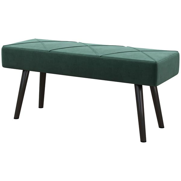 Polstret bænk, 100x36x45 cm, grøn Polstret bænk, 100x36x45 cm, grøn