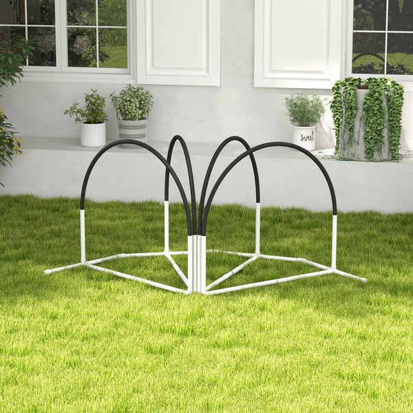 Hundagilityset, 89x69x99 cm, Svart Vit