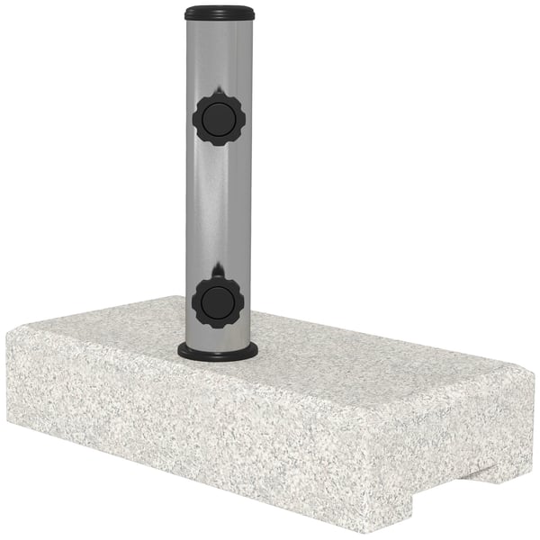 Parasolbase, 45x22,5x40 cm, Grå