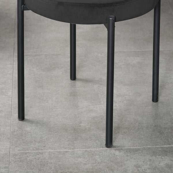 Matpall, 41,5x41,5x46 cm, Svart