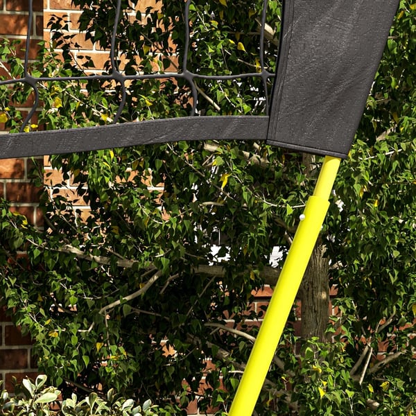 Badmintonset, 400x22,4x155 cm, Svart Blå Grön