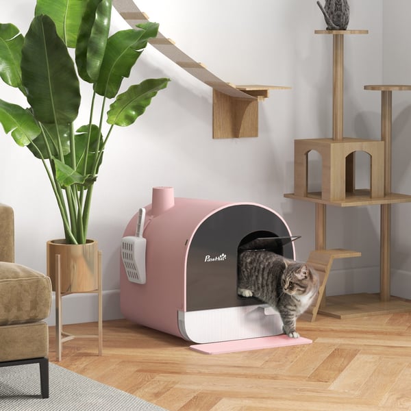 Kattebakke til kat, 43x44x47 cm, pink