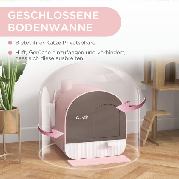 Kattebakke til kat, 43x44x47 cm, pink