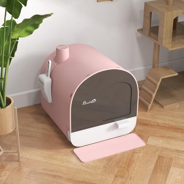 Kattebakke til kat, 43x44x47 cm, pink
