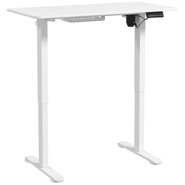 Hæve-sænkebord, 120x60x72-116 cm, Hvid