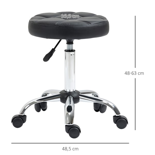Rullestol, 35,5x51-67 cm, Sort