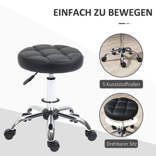 Rullestol, 35,5x51-67 cm, Sort