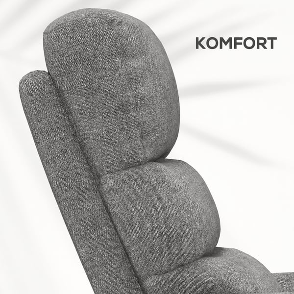 Elektrisk hvilestol, 66x90x96 cm, grå